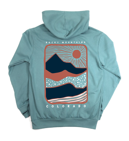 Colorado Landscape Cowl Neck Hoodie