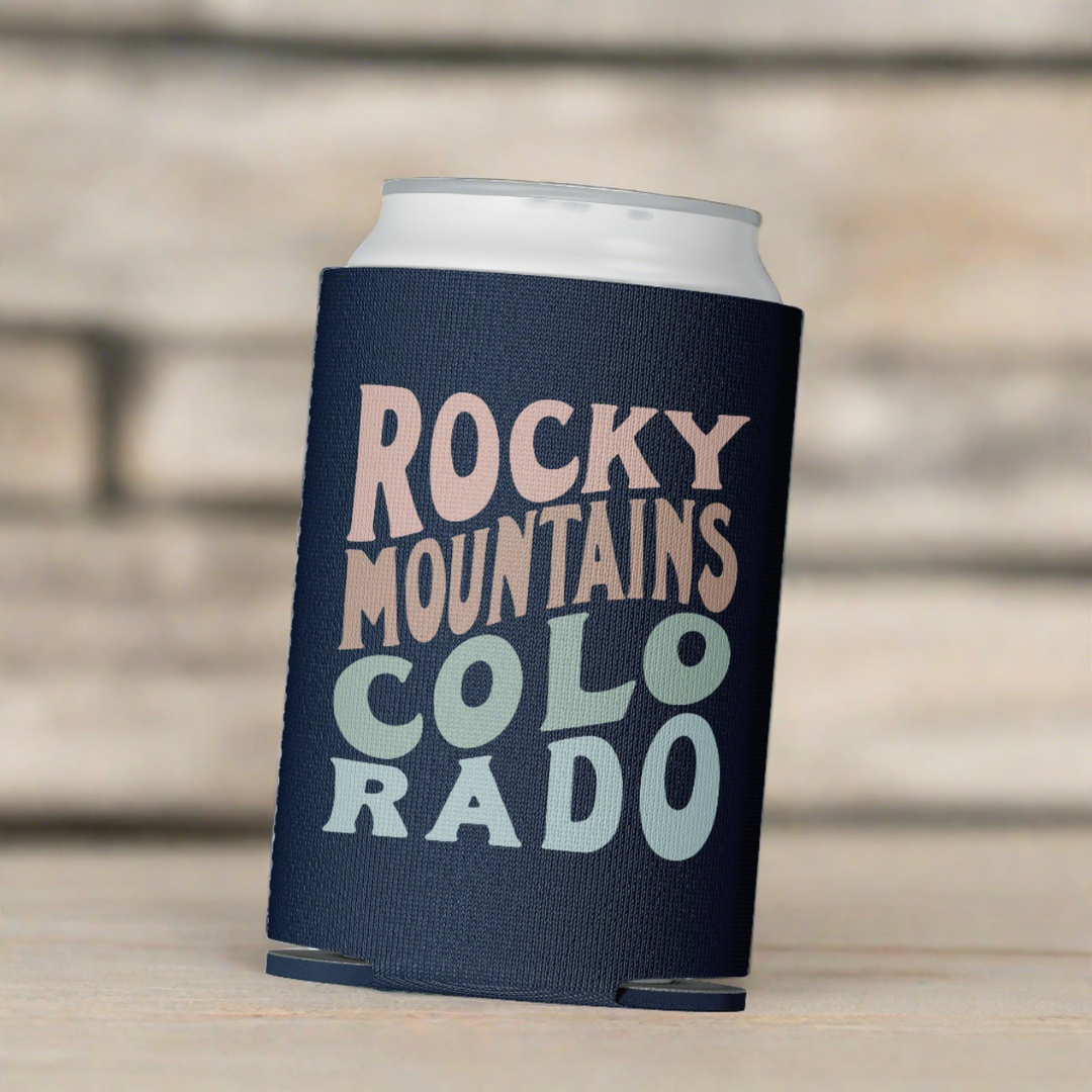 Rocky Mountains ColoRADO Can Cooler