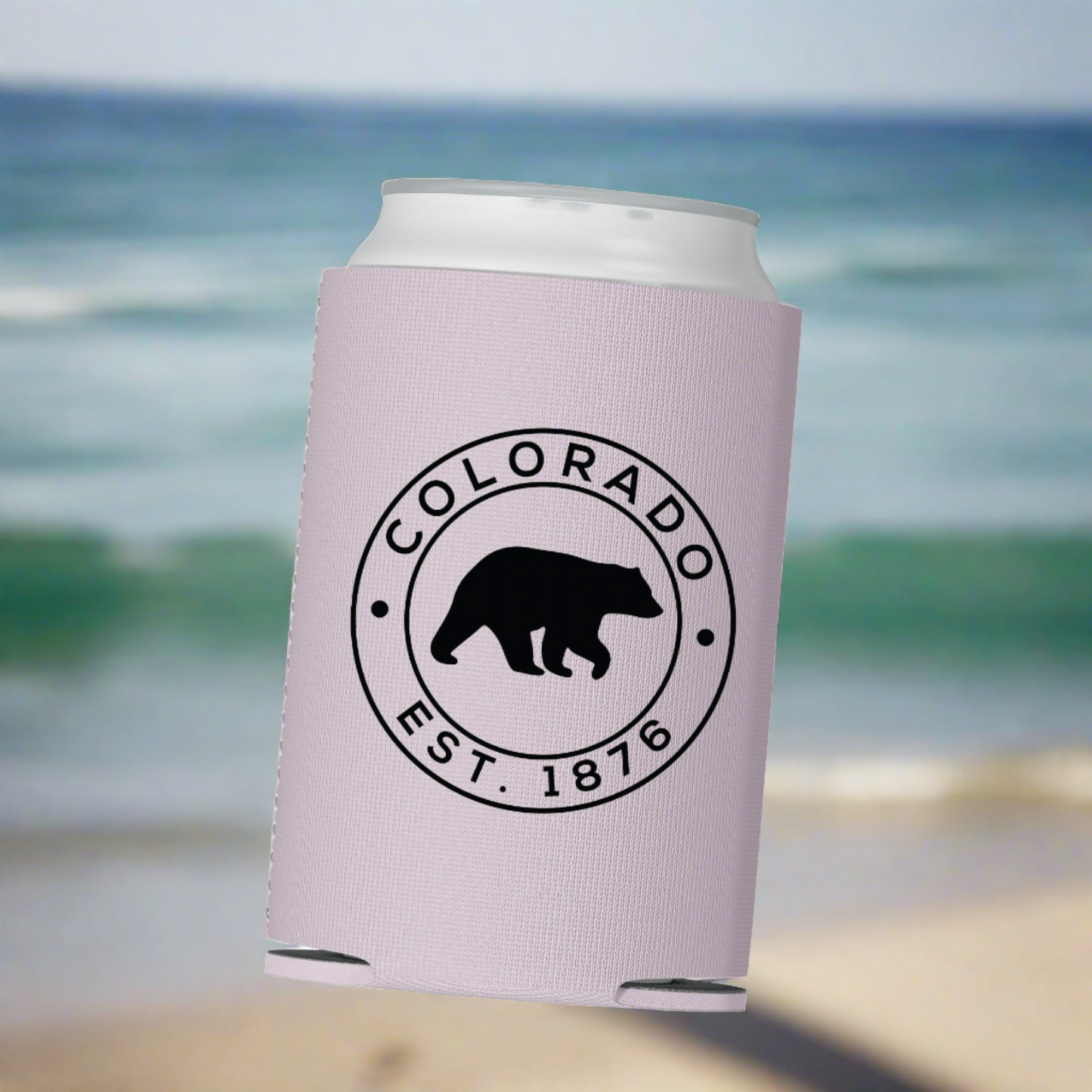 Circle Bear Colorado Can Cooler