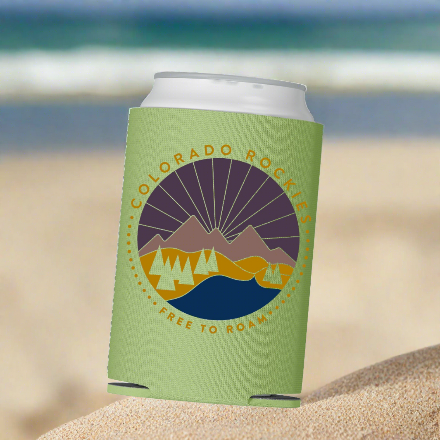 Free to Roam Full Color Can Cooler