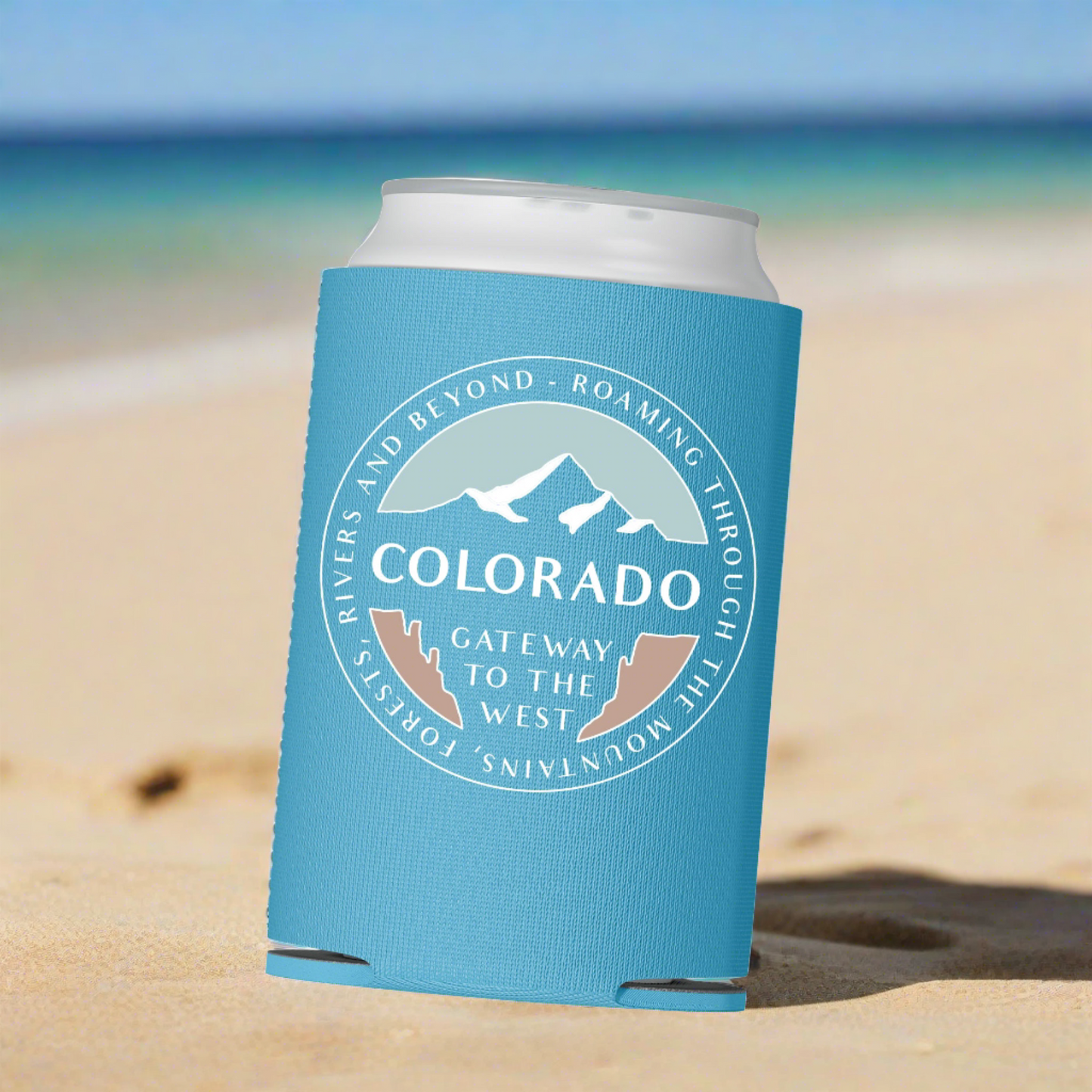 Gateway To The West Colorado Can Cooler
