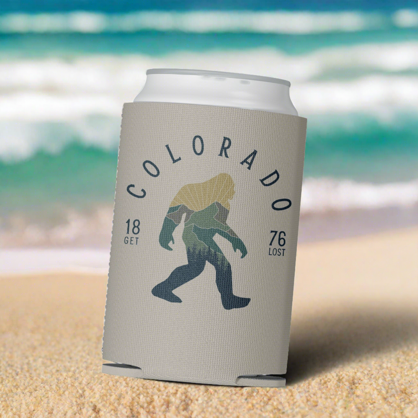 Sasquatch Colorado Can Cooler