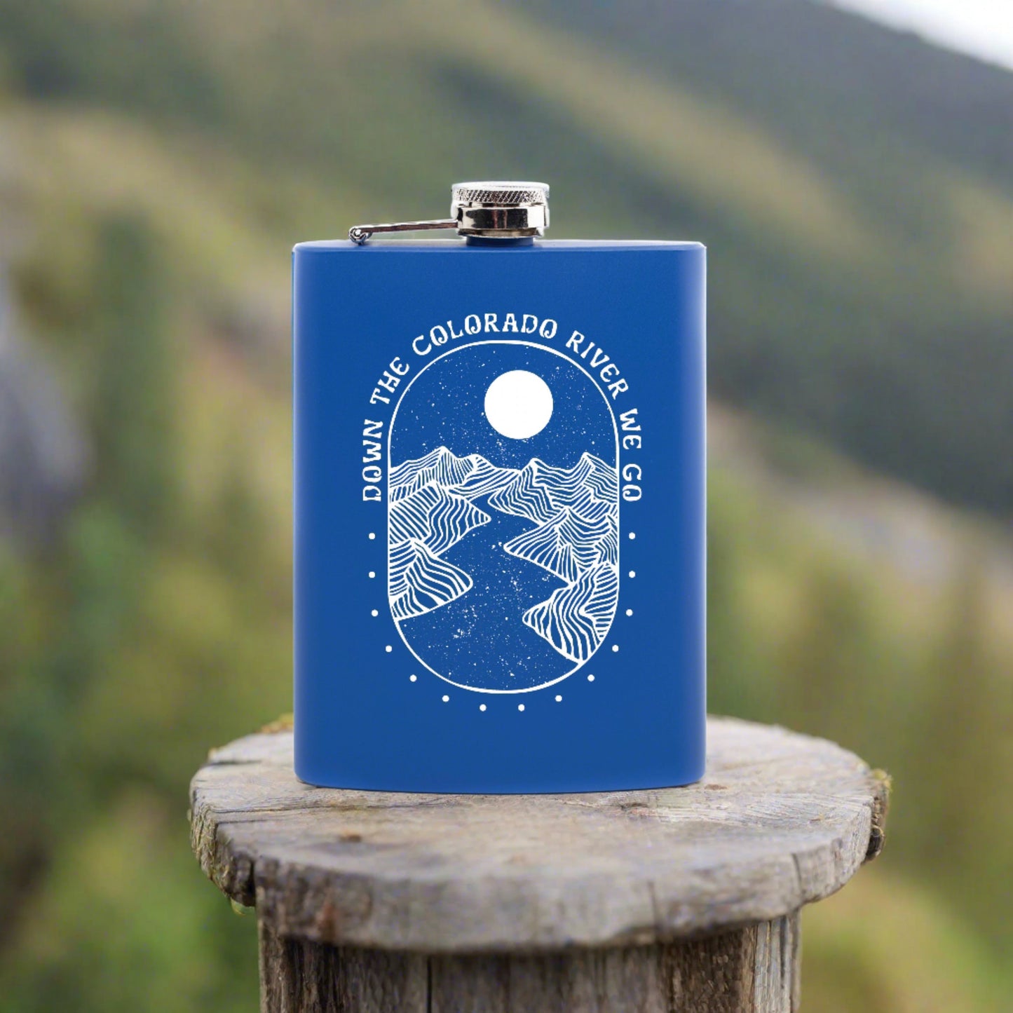 Down the Colorado River Hip Flask
