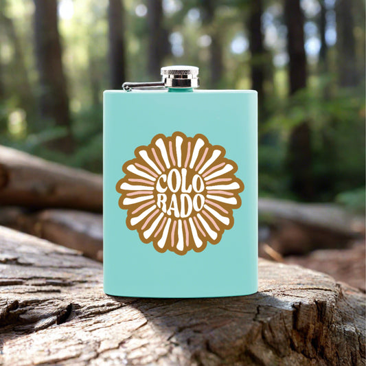 Colorado Daisy Hip Flask