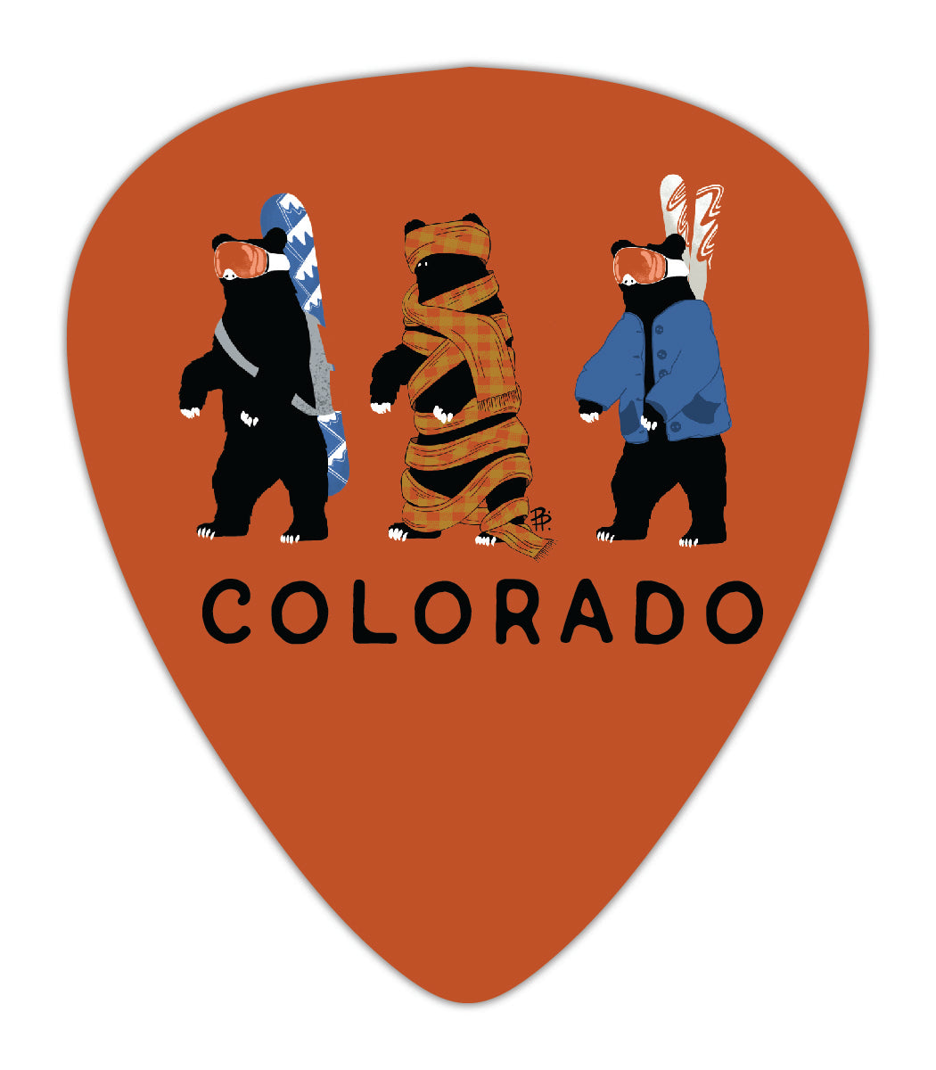 Snow Bear Guitar Pick