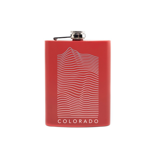 Mountain Lines Hip Flask