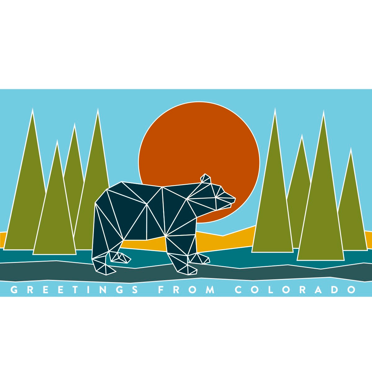 Bear Geometry Sticker