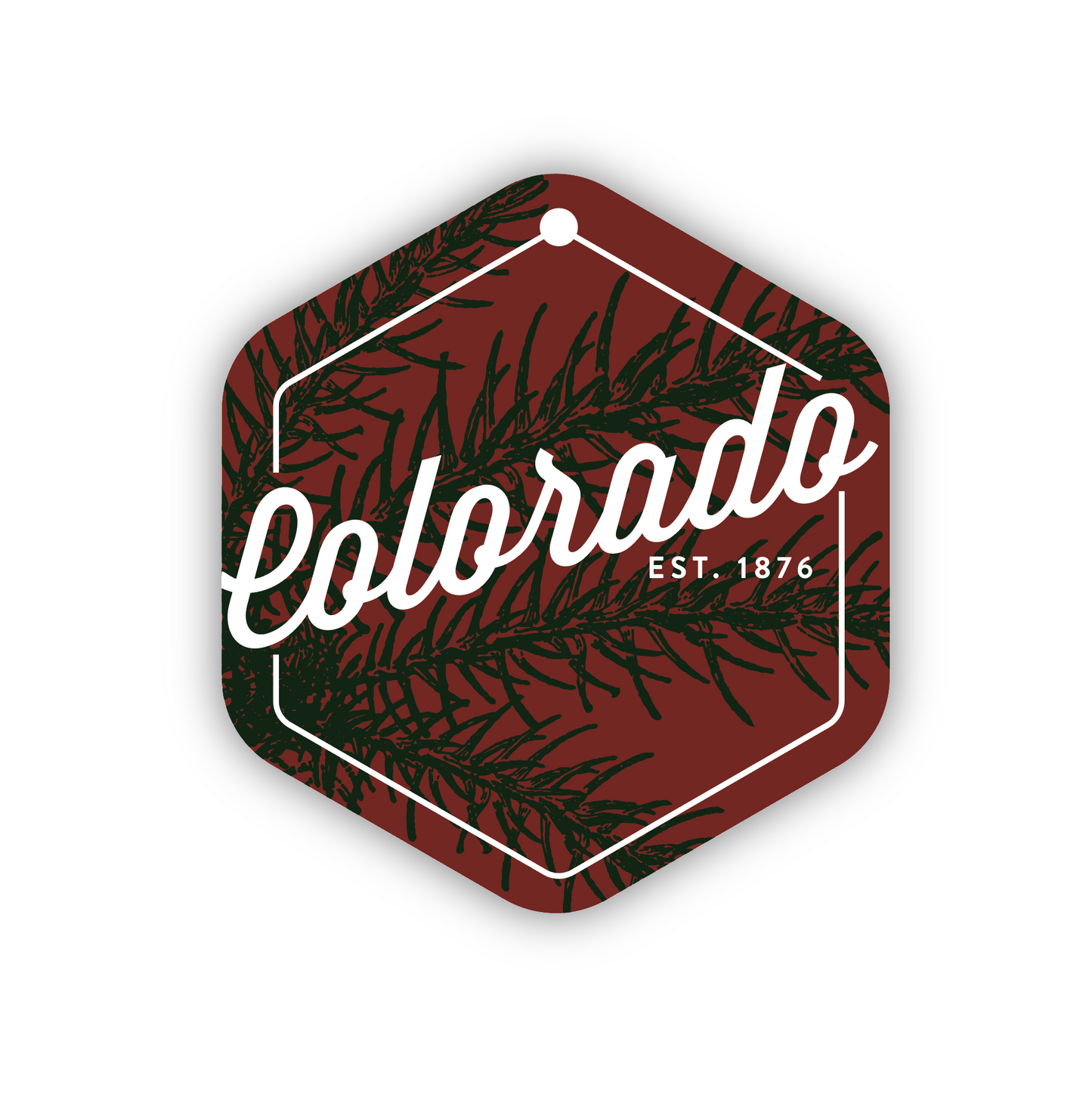 Colorado Pine Tree Ornament
