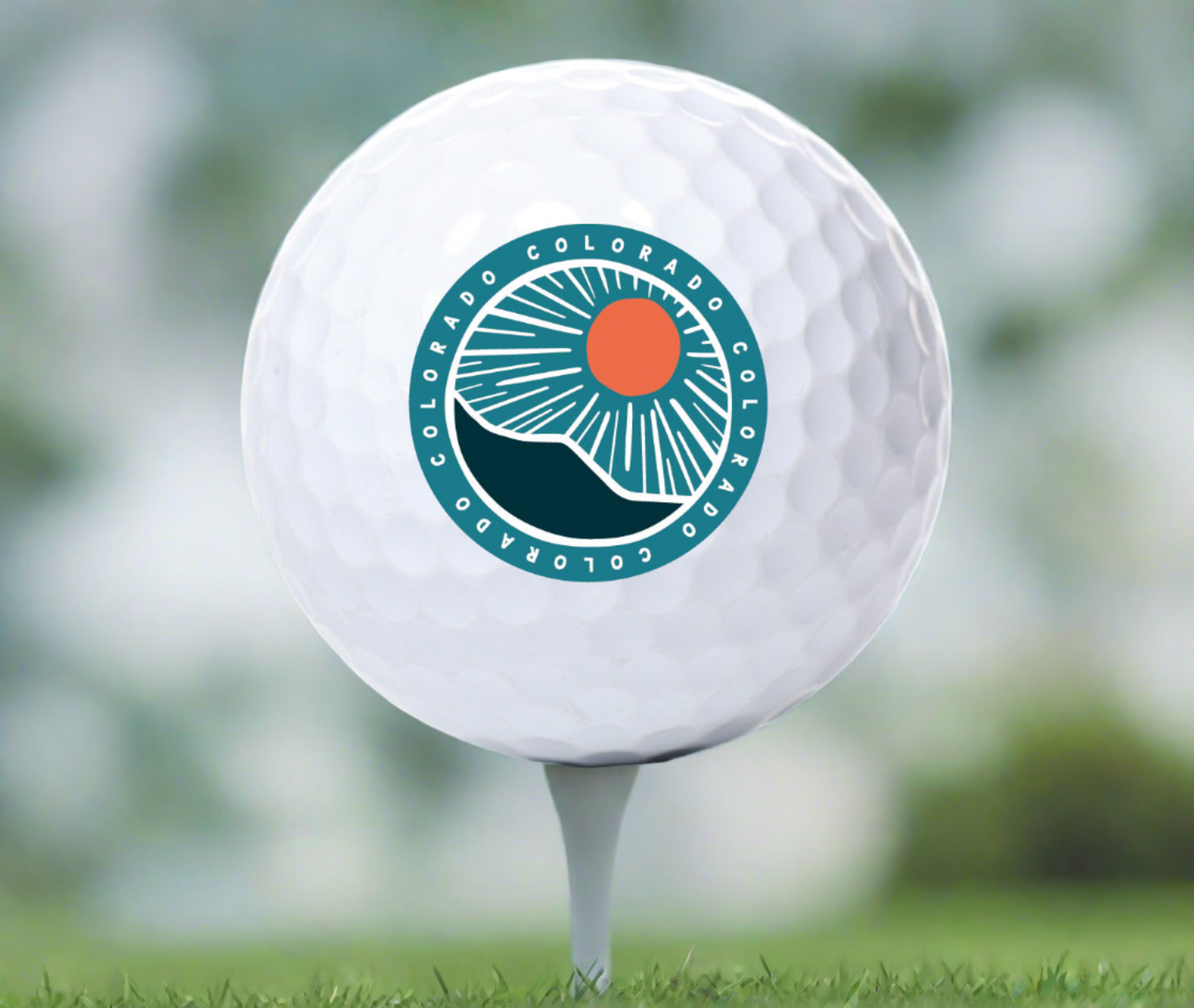 Layered Mountain Novelty Golf Ball