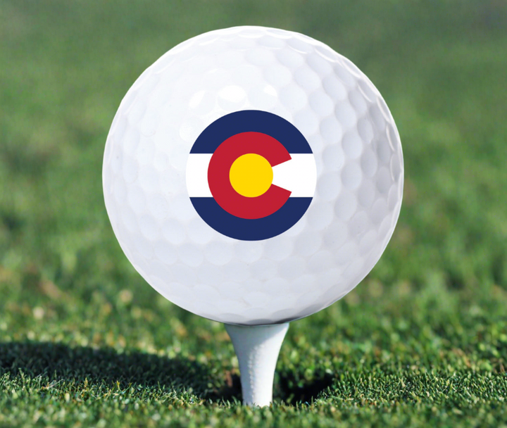 Colorado Flag Novelty Golf Ball