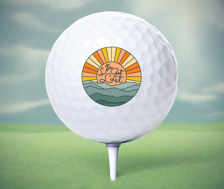 Let's Get Lost Novelty Golf Ball