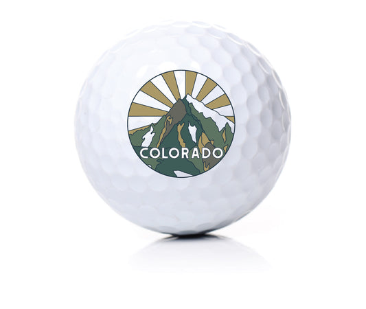 Colorado Mountain Novelty Golf Ball