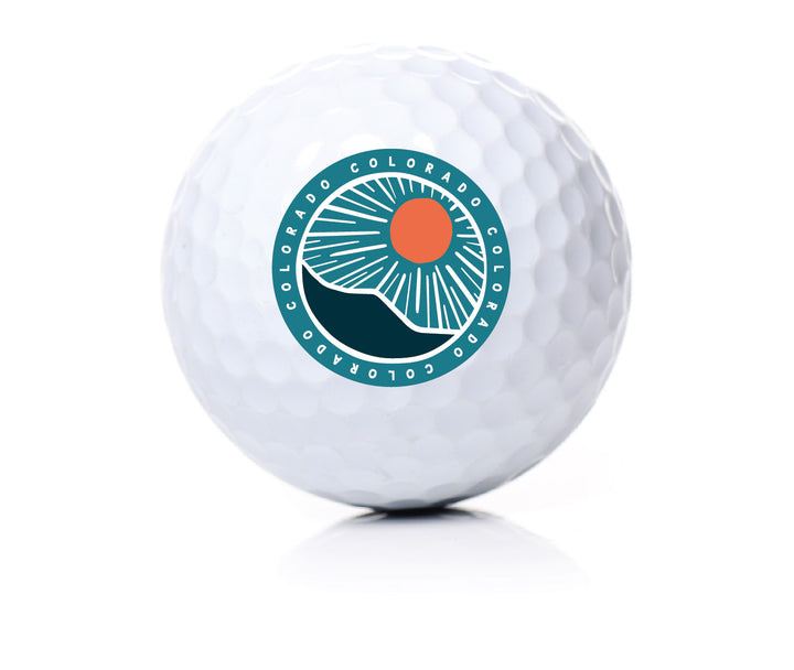 Layered Mountain Novelty Golf Ball