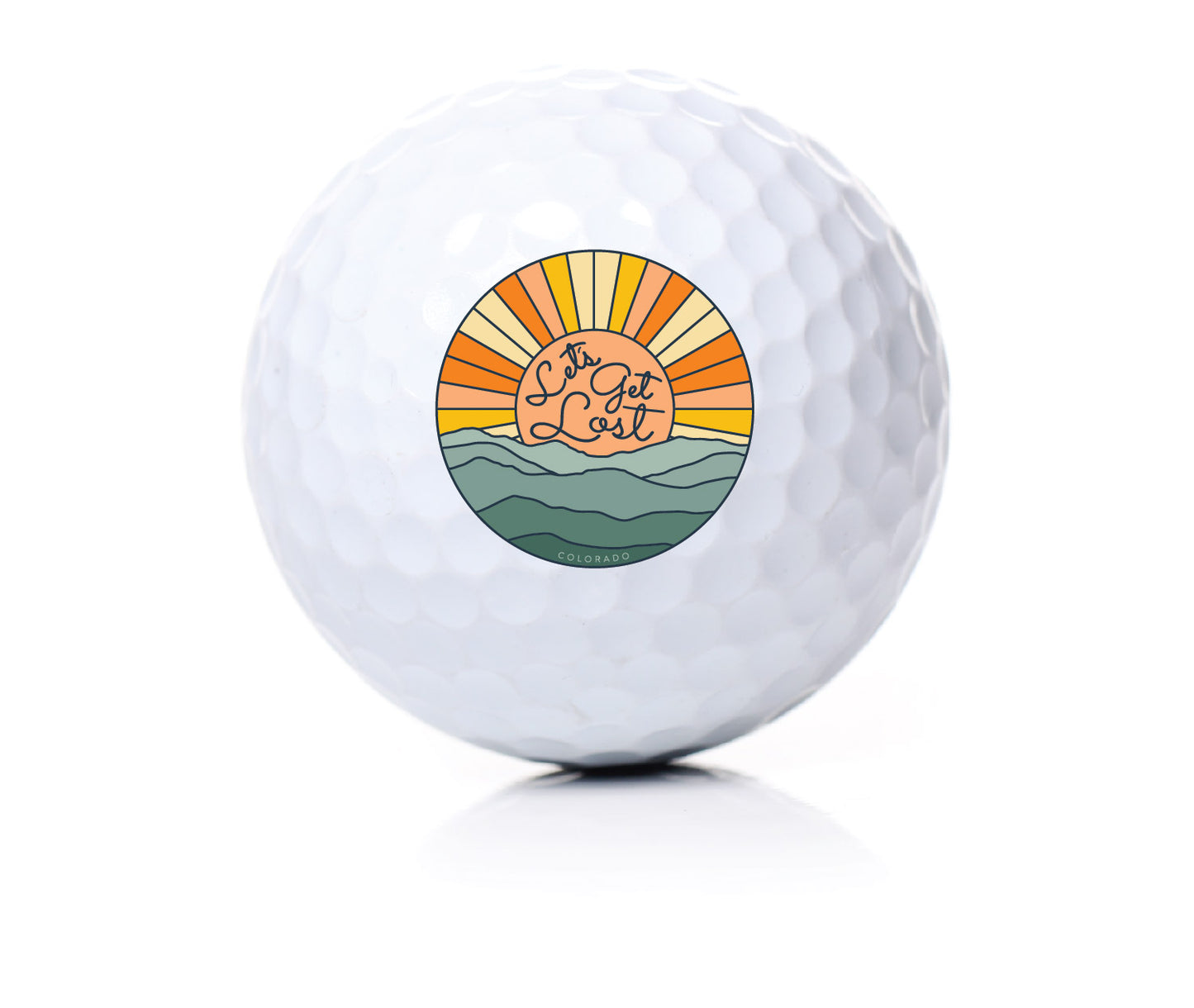 Let's Get Lost Novelty Golf Ball