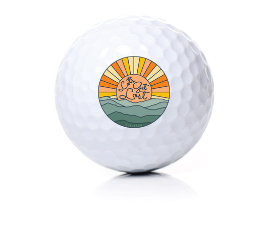 Let's Get Lost Novelty Golf Ball