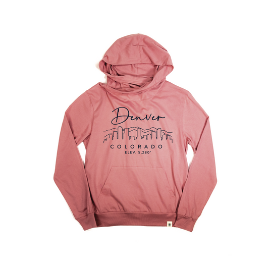 Denver Skyline Cowl Neck Hoodie