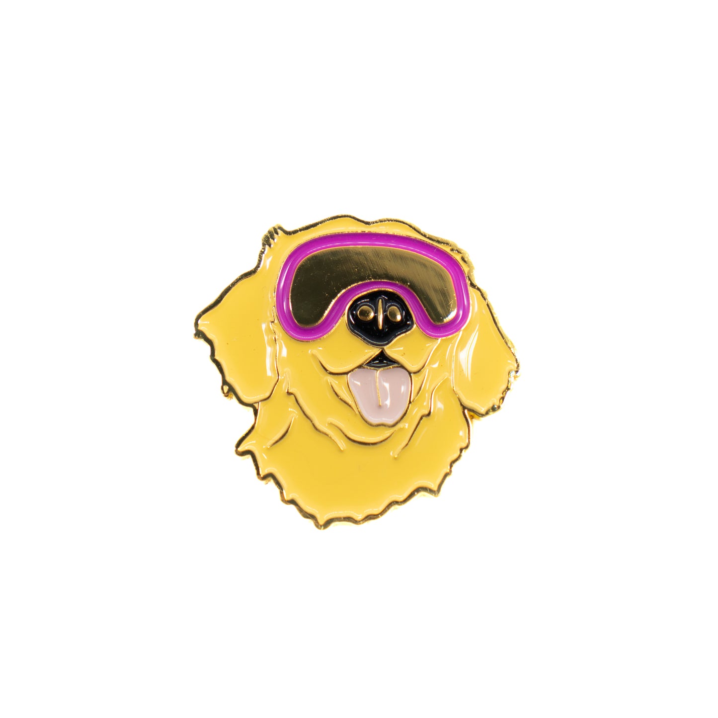 Golden Retriever Snow Dog Pin