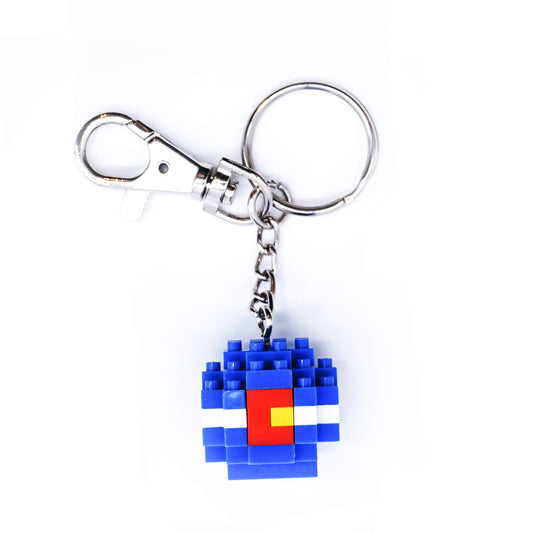 Colorado Flag Building Block Keychain