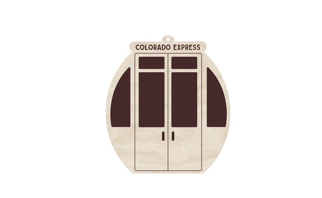 Colorado Express Wood Ornament