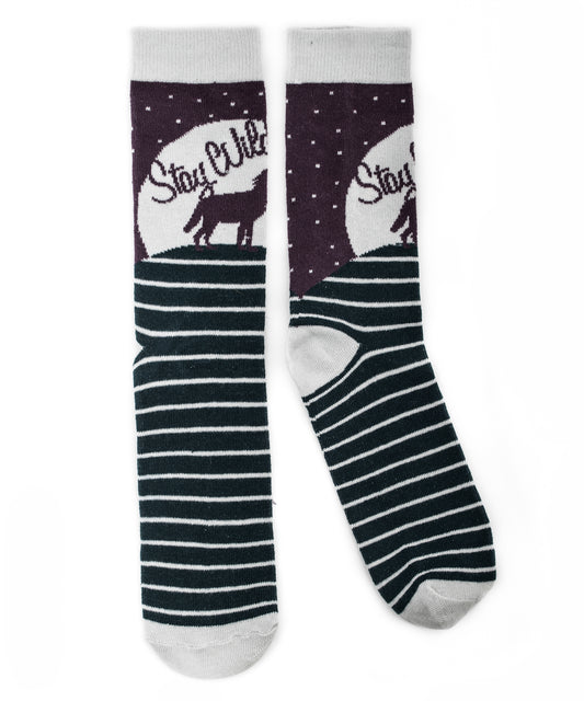 Howlin' Wolf Purple Socks