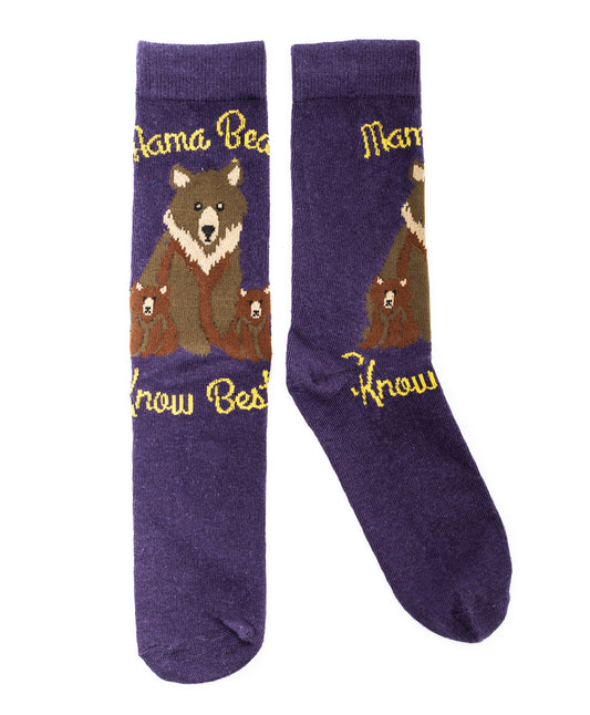Mama Bear Knows Best Socks
