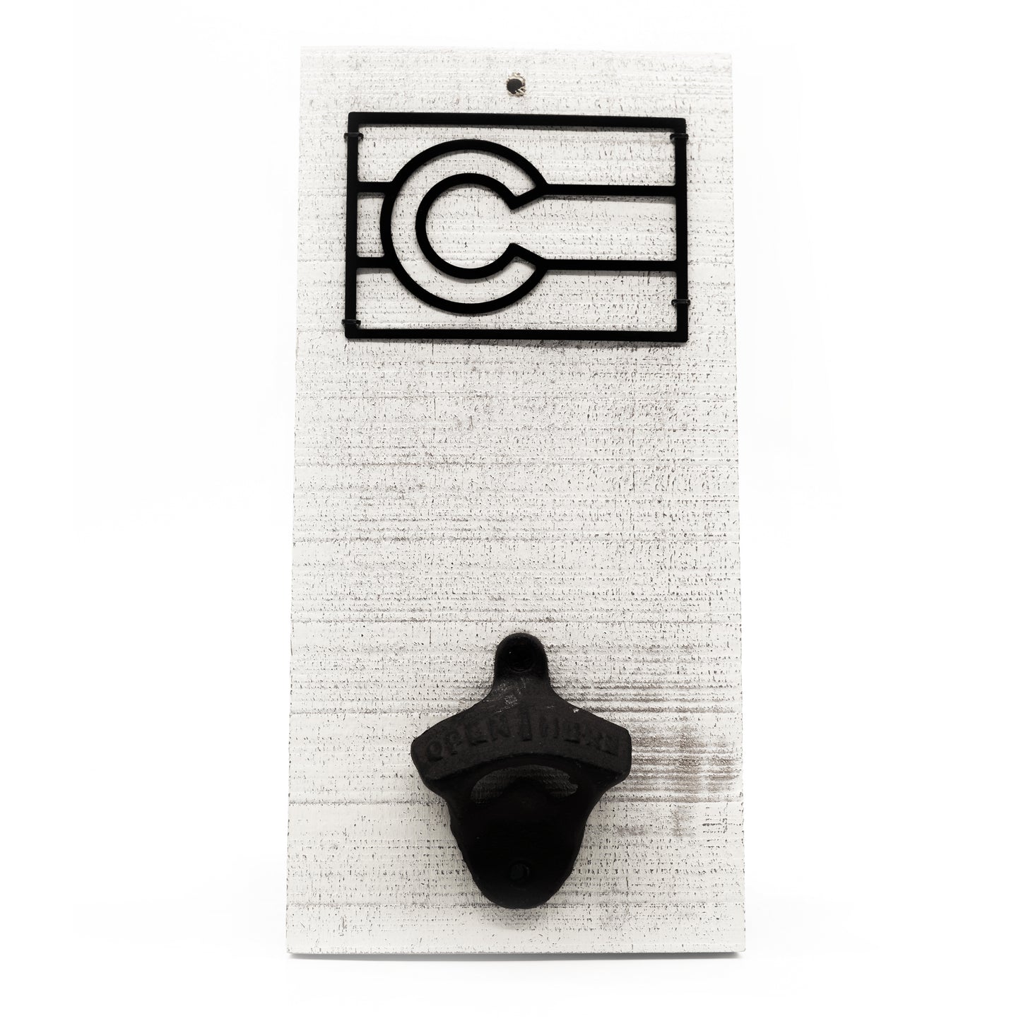 Colorado Flag Bottle Opener Plaque