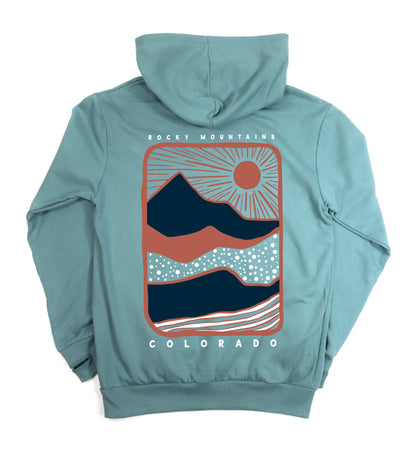 Colorado Landscape Cowl Neck Hoodie
