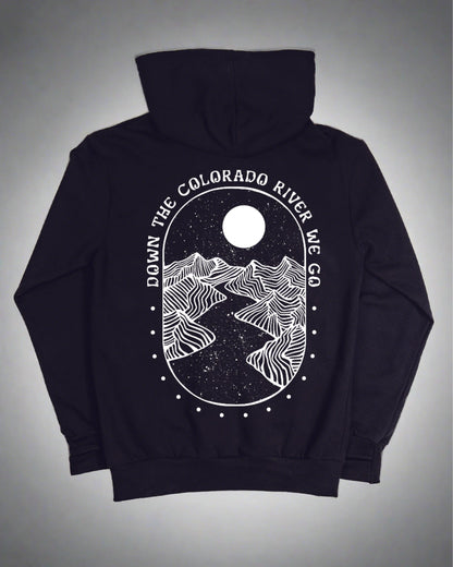 Down The Colorado River We Go Cowl Neck Hoodie