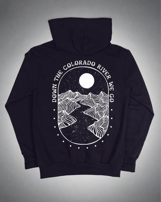 Down The Colorado River We Go Cowl Neck Hoodie