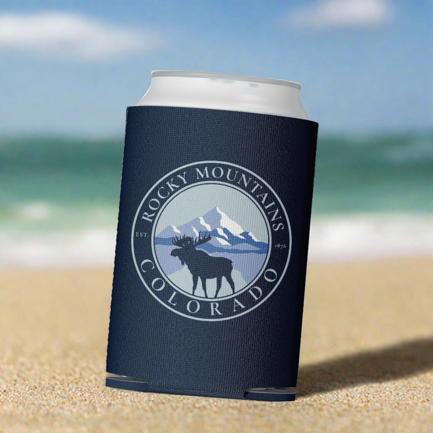 Blue Moose Colorado Can Cooler