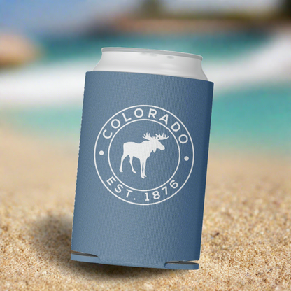 Circle Moose Colorado Can Cooler