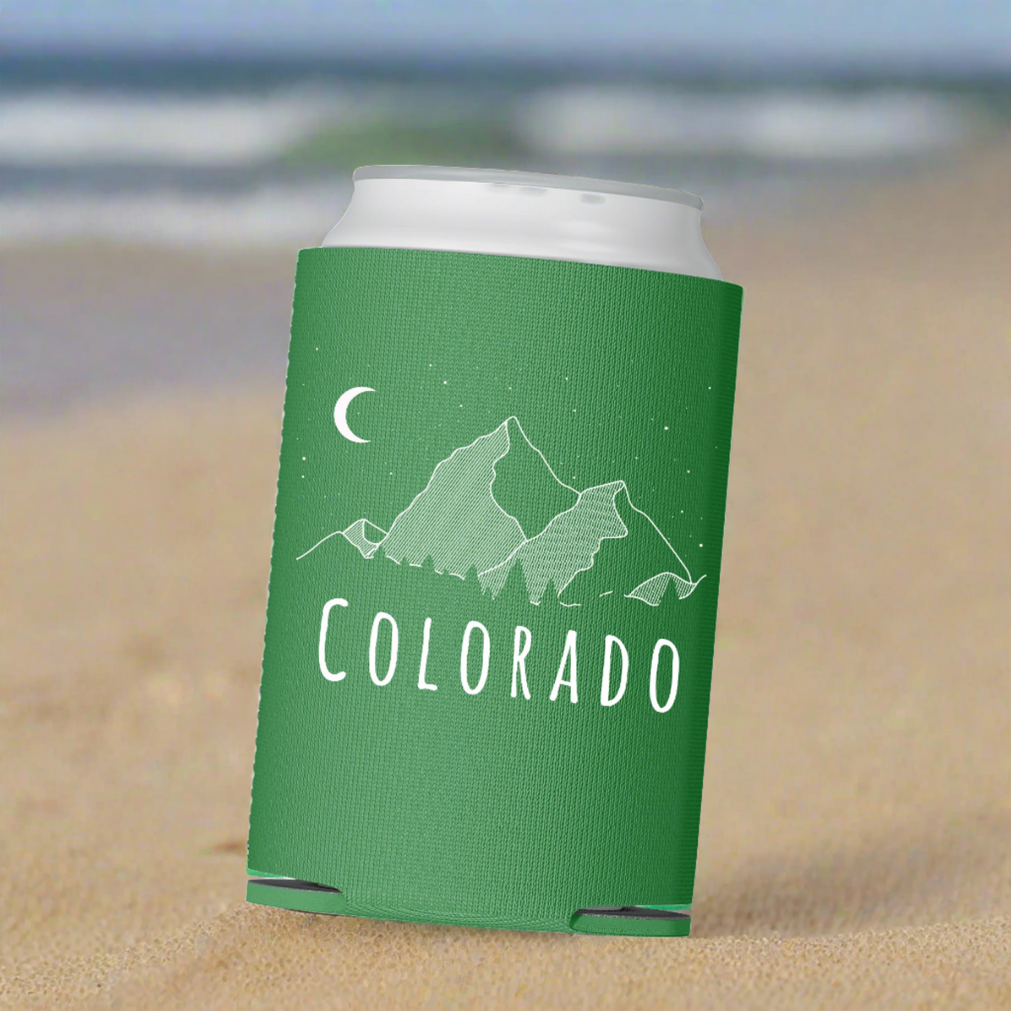 Colorado Mountain Moon Can Cooler
