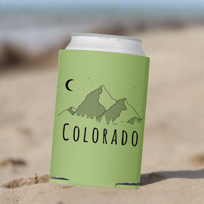 Colorado Mountain Moon Can Cooler
