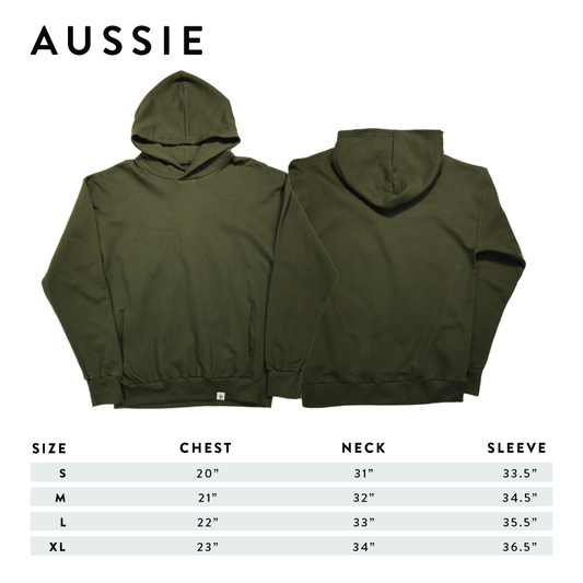 Heavyweight Hoodie Sizing | Aussie