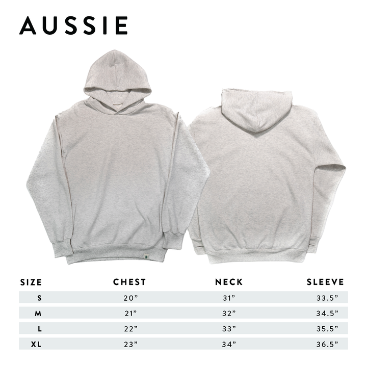 Heavyweight Hoodie Sizing | Aussie