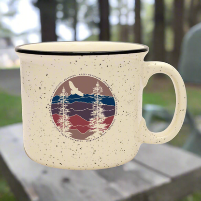 Circle Bird Campfire Mug