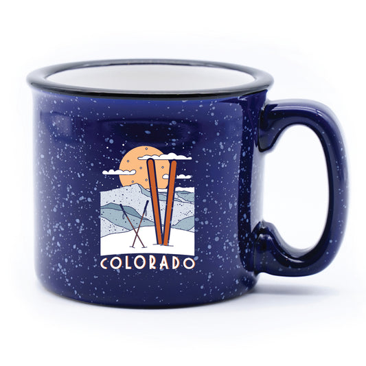 Snowy Peak Campfire Mug