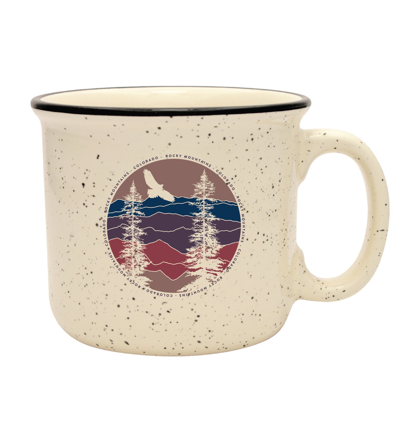 Circle Bird Campfire Mug