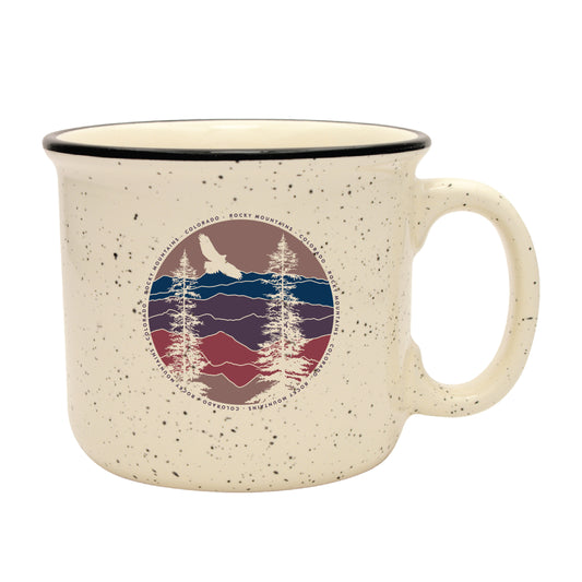 Circle Bird Campfire Mug