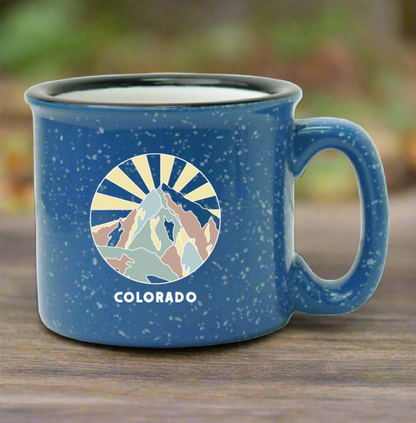 Muted Mountain Novelty Campfire Mug
