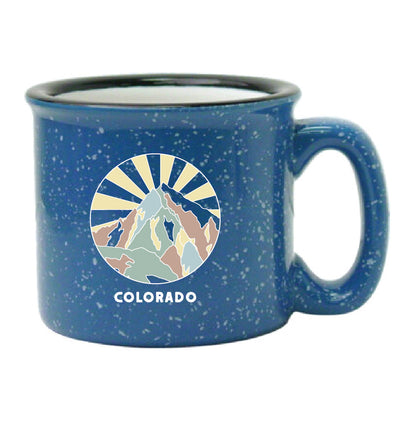 Muted Mountain Novelty Campfire Mug