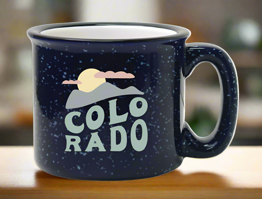 Colorado Script Novelty Campfire Mug