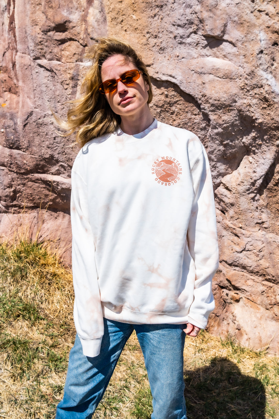Down The Colorado River Tie-Dyed Sweatshirt