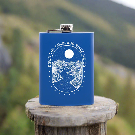 Down the Colorado River Hip Flask
