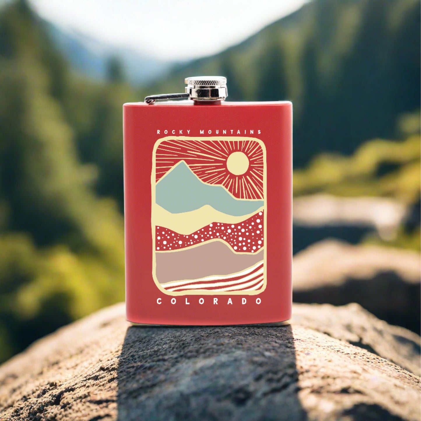 Colorado Landscape Hip Flask