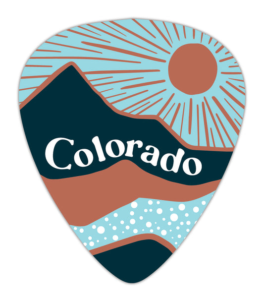 Layered Mountains Guitar Pick