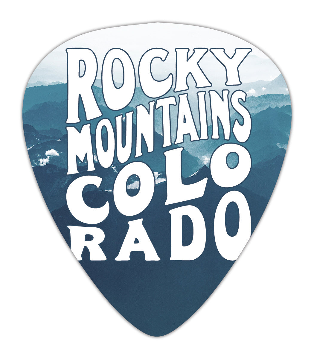 Rocky Mountains Guitar Pick