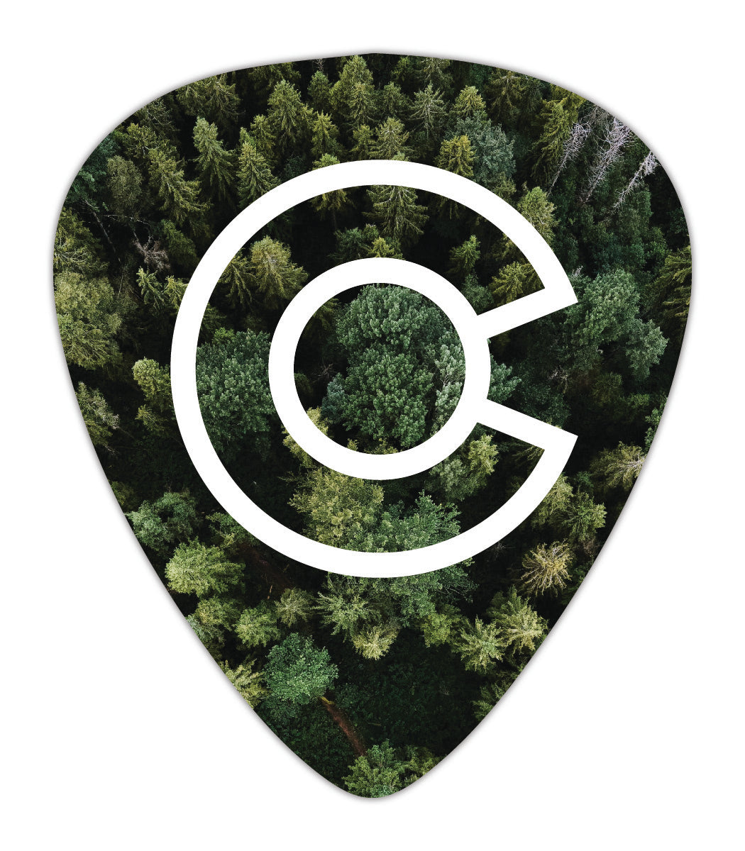 Evergreen Forest Guitar Pick