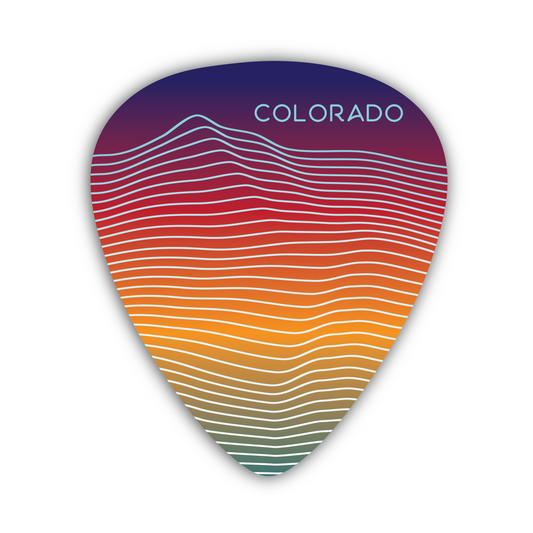 Colorado Lines Guitar Pick