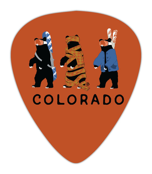 Snow Bear Guitar Pick